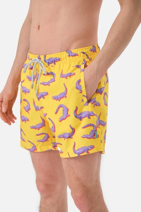 Мъжки бански John Frank Yellow Crocodile