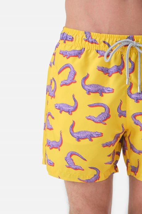 Мъжки бански John Frank Yellow Crocodile - Image 2